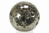 Polished Pyrite Sphere - Peru #231655-1